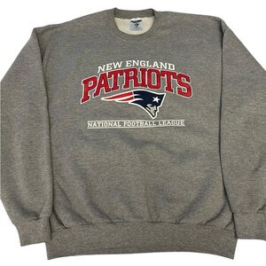 VTG Y2K New England Patriots Sweatshirt XL Jerzees NuBlend NFL‎ Made in Mexico